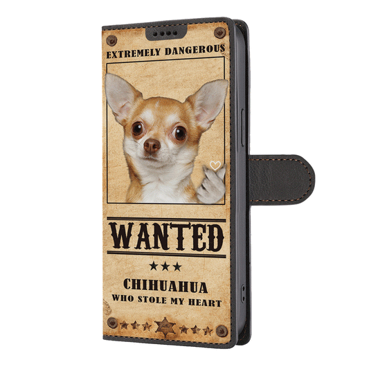 Heart Thief Chihuahua - Étui portefeuille inspiré de l'amour V2