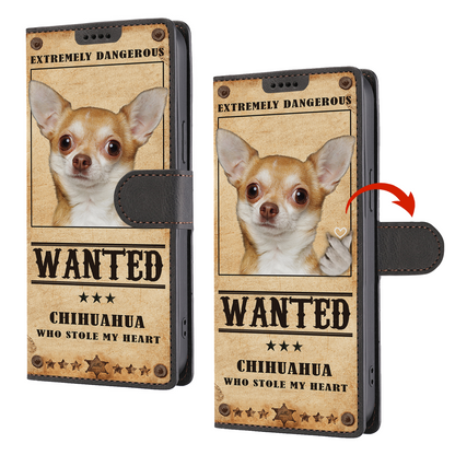 Heart Thief Chihuahua - Love Inspired Wallet Phone Case V2