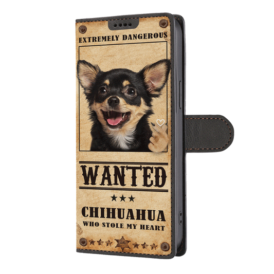 Heart Thief Chihuahua - Étui portefeuille inspiré de l'amour V1
