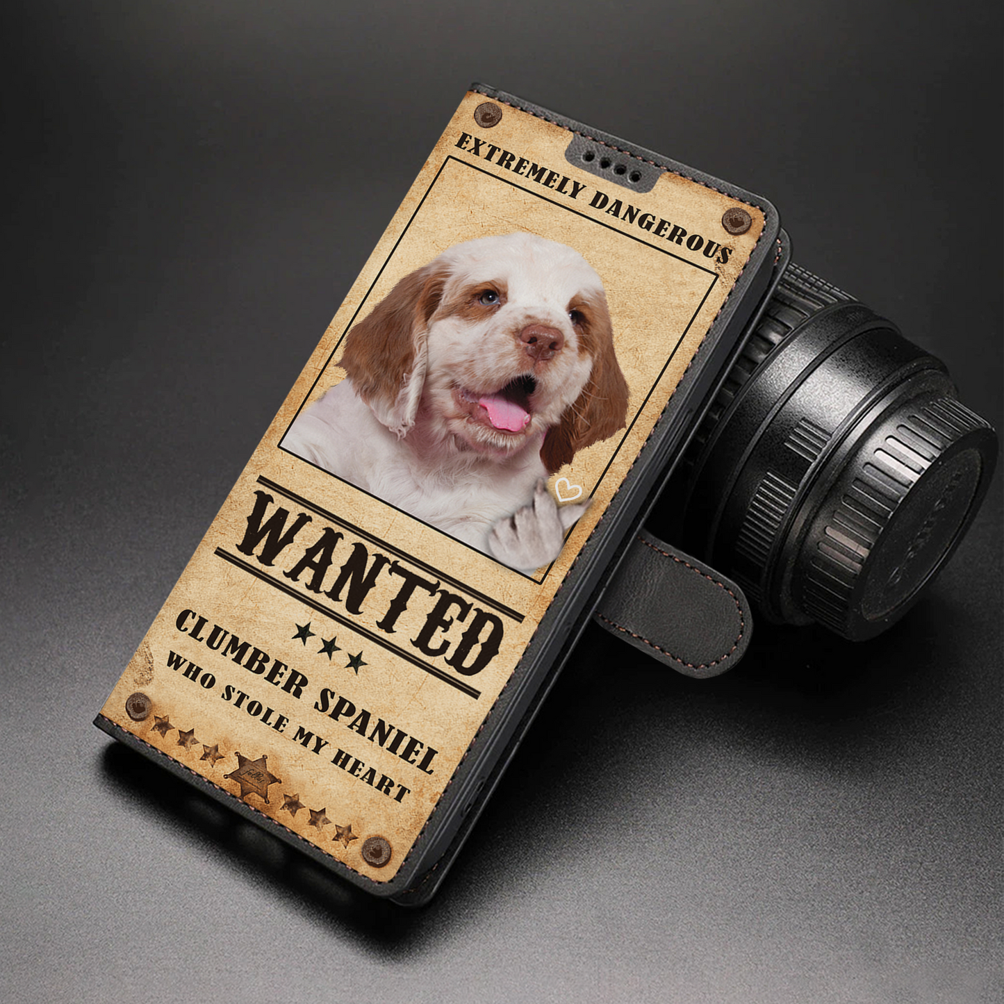 Heart Thief Clumber Spaniel - Love Inspired Wallet Phone Case V1