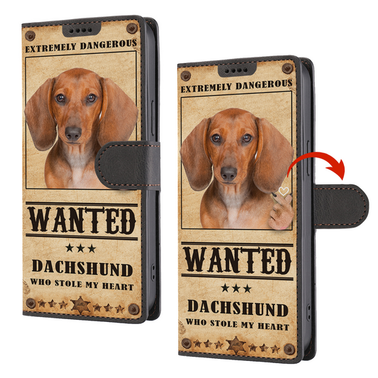 Heart Thief Dachshund - Love Inspired Wallet Phone Case V2