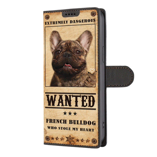 Herzdieb Französische Bulldogge - Love Inspired Portemonnaie Handyhülle V3
