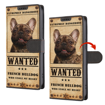 Heart Thief French Bulldog - Love Inspired Wallet Phone Case V3
