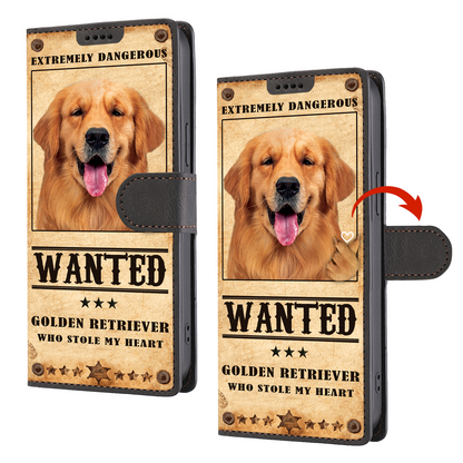 Heart Thief Golden Retriever - Love Inspired Portemonnaie Handyhülle V1