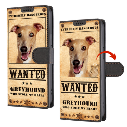 Heart Thief Greyhound - Love Inspired Portemonnaie Handyhülle V1