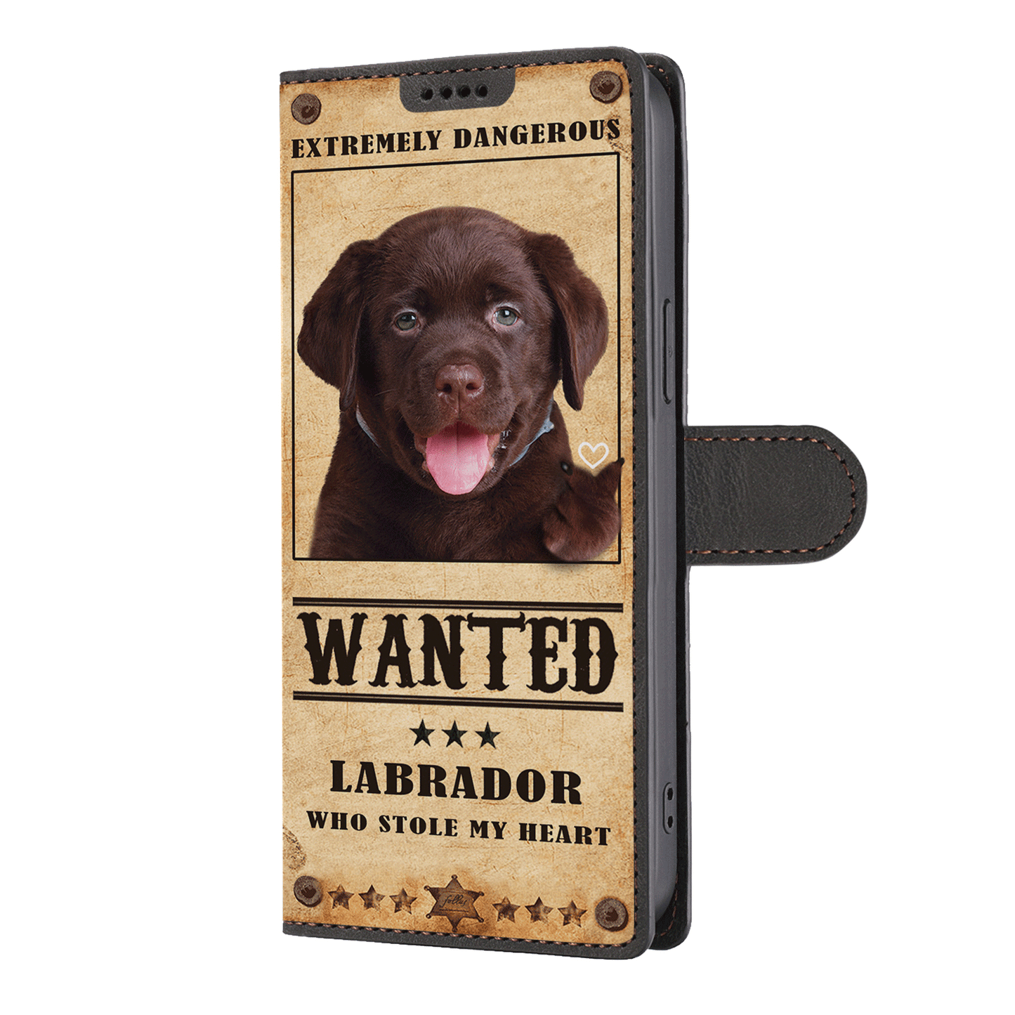 Heart Thief Labrador - Love Inspired Wallet Phone Case V2