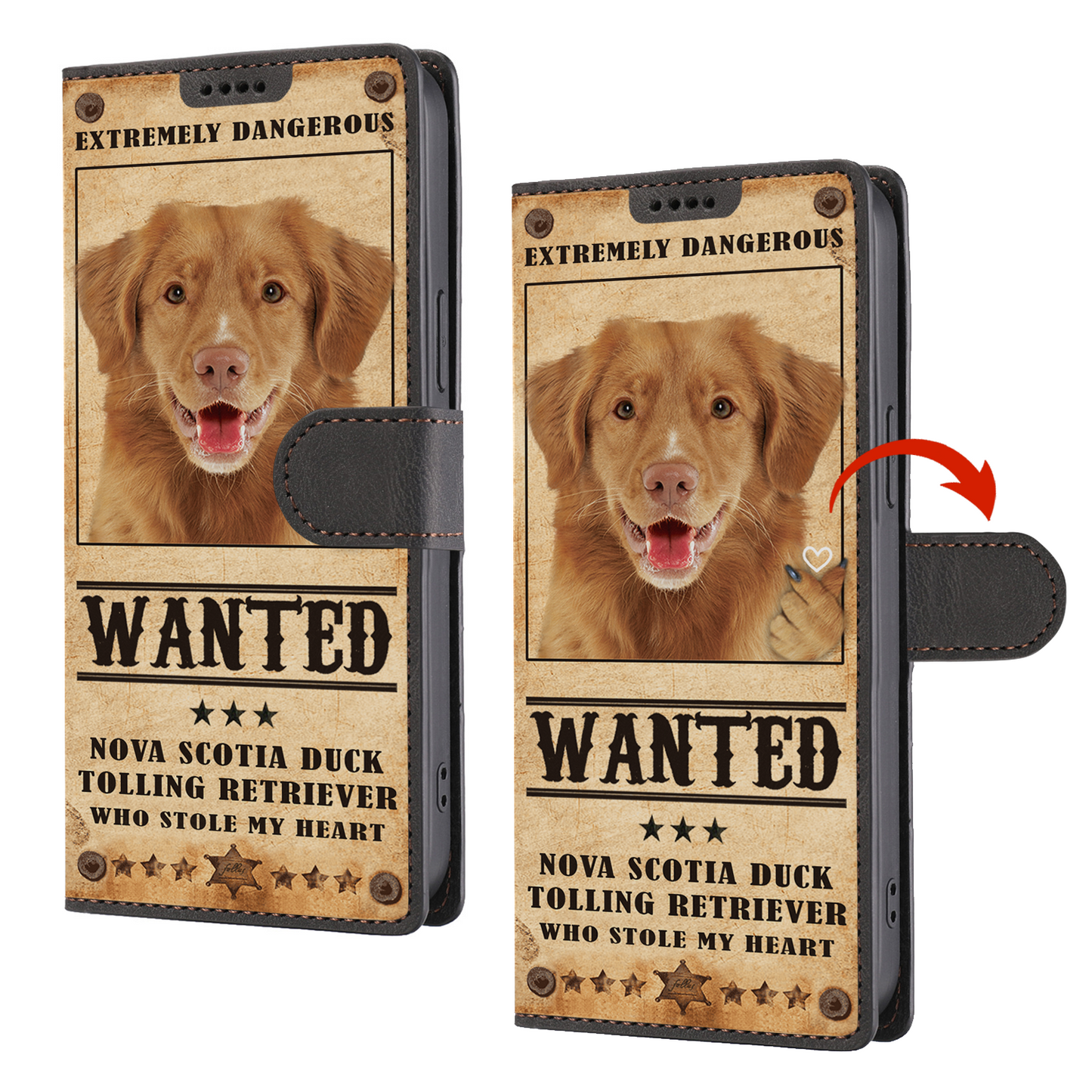 Heart Thief Nova Scotia Duck Tolling Retriever - Love Inspired Wallet Phone Case V1