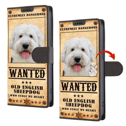 Heart Thief Old English Sheepdog - Love Inspired Wallet Phone Case V1