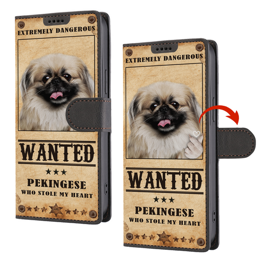 Heart Thief Pekingese - Love Inspired Wallet Phone Case V1