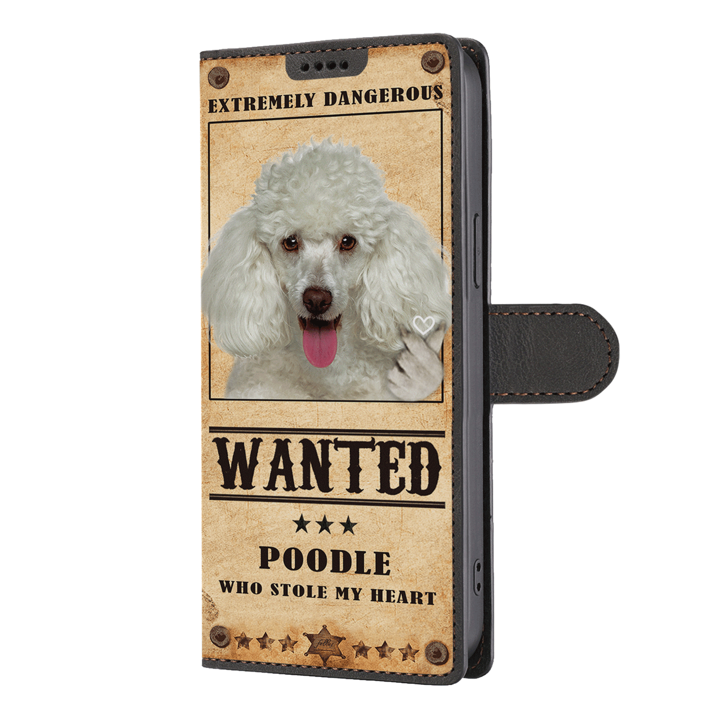 Heart Thief Poodle - Love Inspired Wallet Phone Case V2