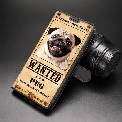 Heart Thief Pug - Love Inspired Wallet Phone Case V1