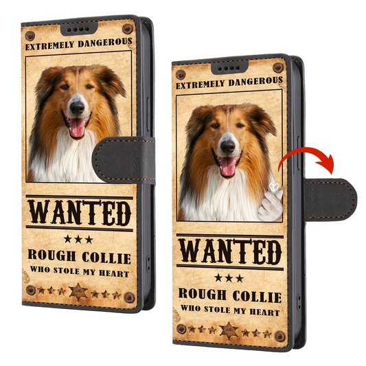 Heart Thief Rough Collie - Love Inspired Wallet Phone Case V1