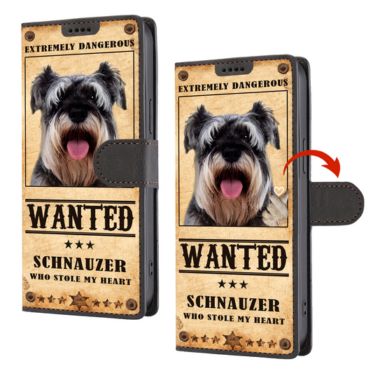 Heart Thief Schnauzer - Love Inspired Wallet Phone Case V1