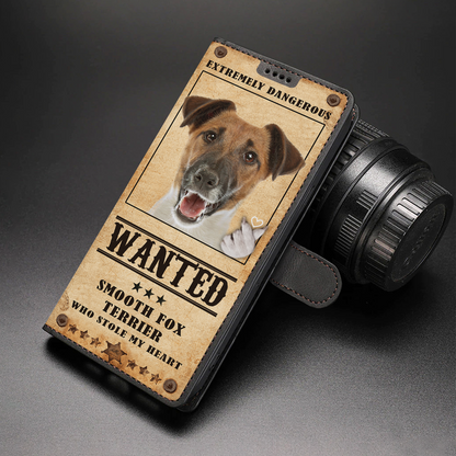 Heart Thief Smooth Fox Terrier - Love Inspired Portemonnaie Handyhülle V1