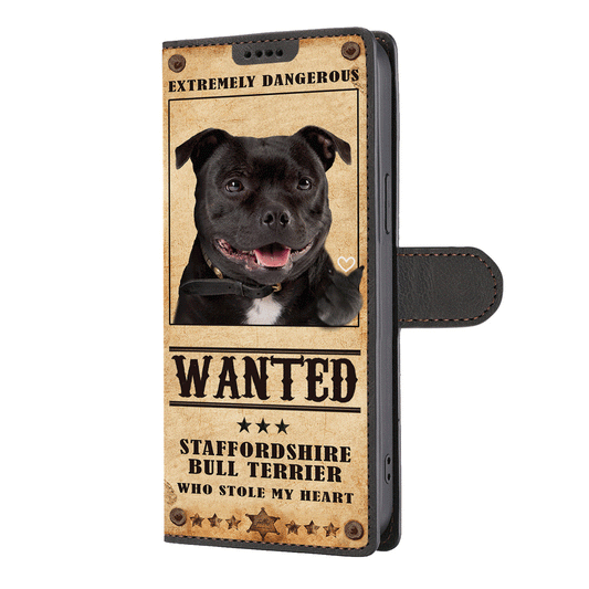 Heart Thief Staffordshire Bull Terrier - Love Inspired Wallet Phone Case V1