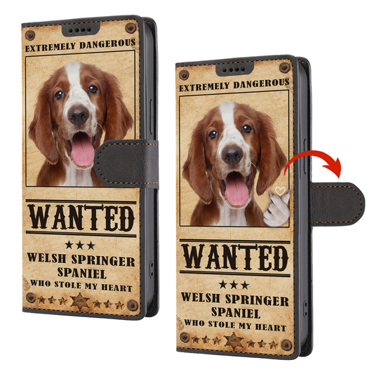 Heart Thief Welsh Springer Spaniel - Love Inspired Wallet Phone Case V1