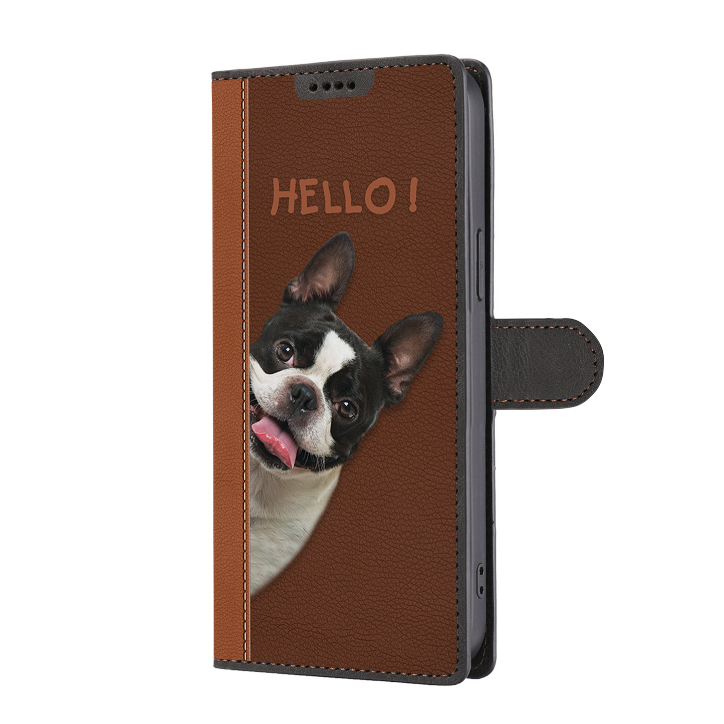 Hallo – Boston Terrier Wallet Case