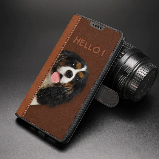 Hello - Cavalier King Charles Spaniel Wallet Case
