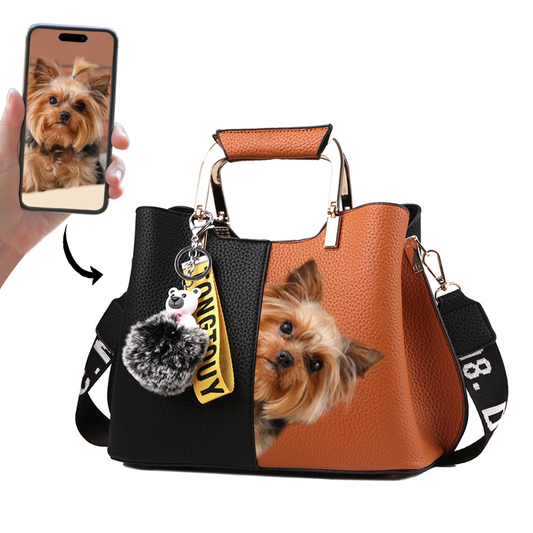 Hallo Freunde – personalisierte Handtasche mit dem Foto Ihres Haustieres