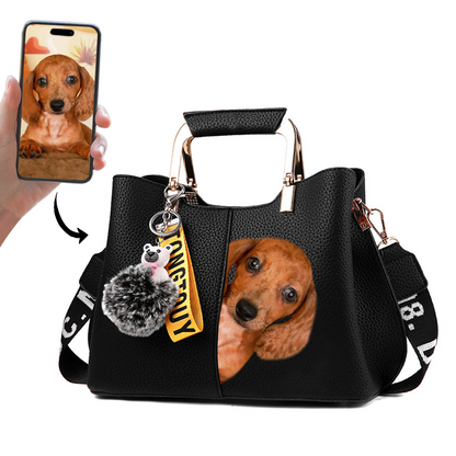 Hello Friends - Personalized Handbag With Your Pet's Photo