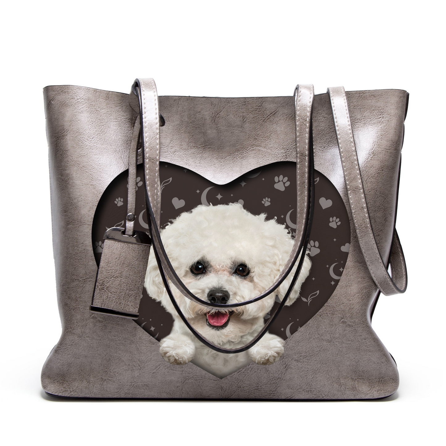 I Know I'm Cute - Bichon Frise Glamour Handbag V1