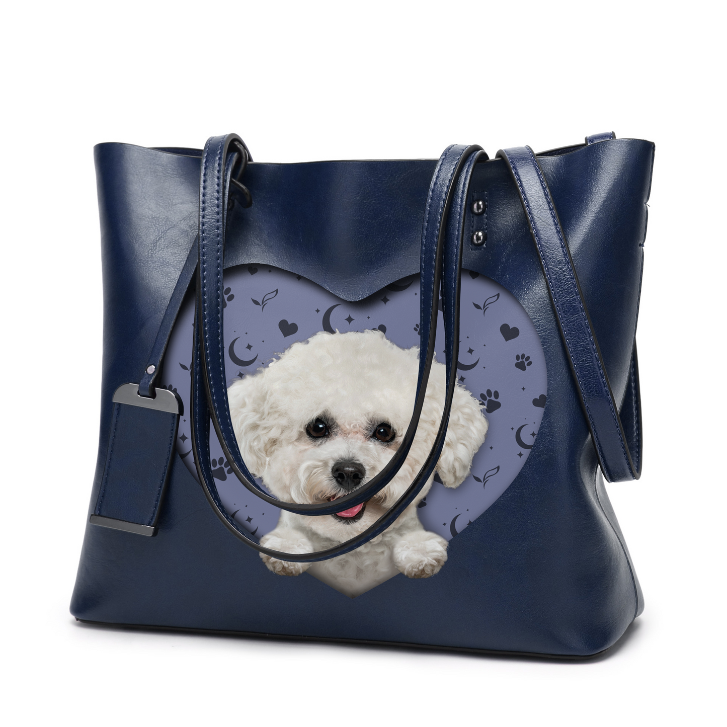 I Know I'm Cute - Bichon Frise Glamour Handbag V1