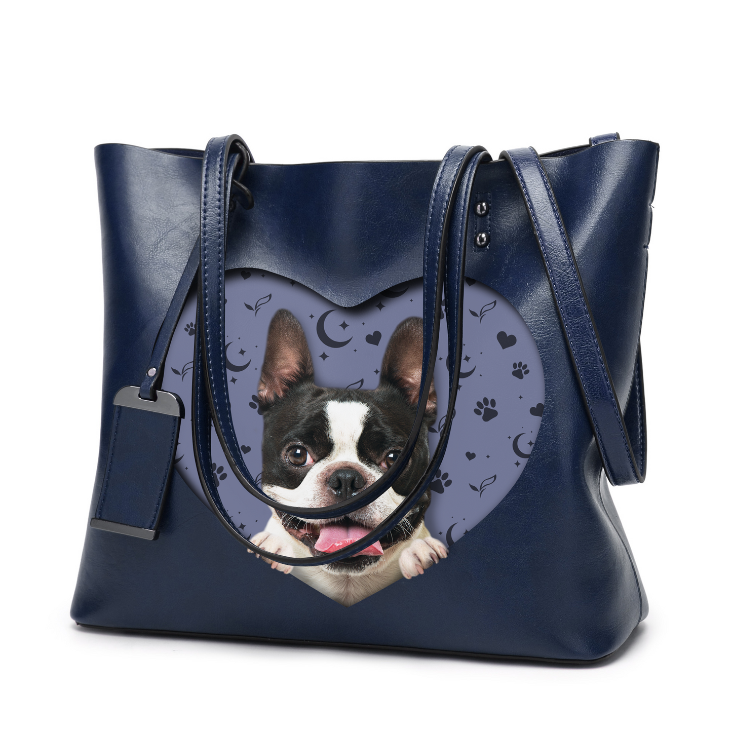 I Know I'm Cute - Boston Terrier Glamour Handbag V1 - 10