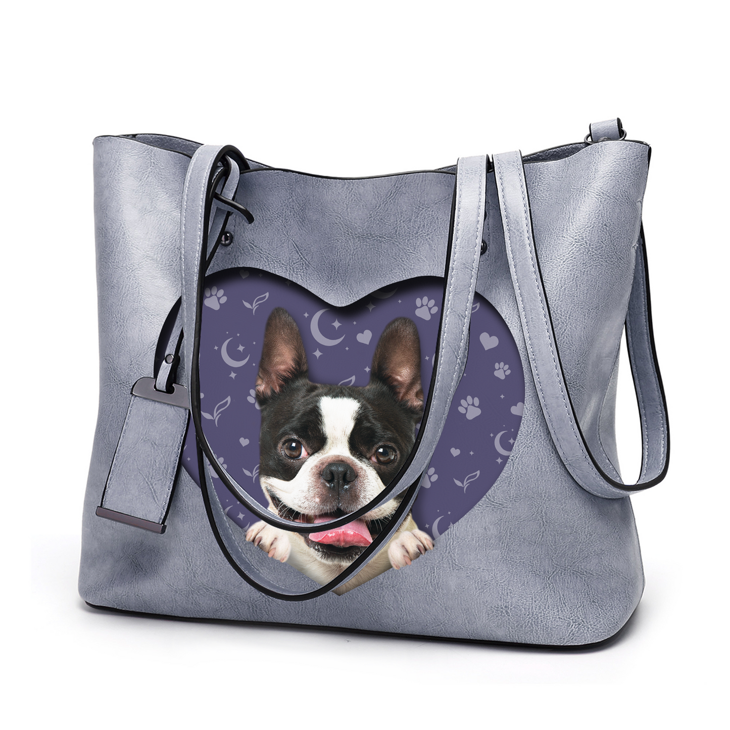 I Know I'm Cute - Boston Terrier Glamour Handbag V1 - 8