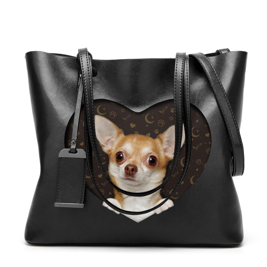 I Know I'm Cute - Chihuahua Glamour Handbag V2