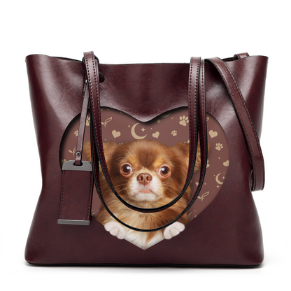 I Know I'm Cute - Chihuahua Glamour Handbag V1 - 5