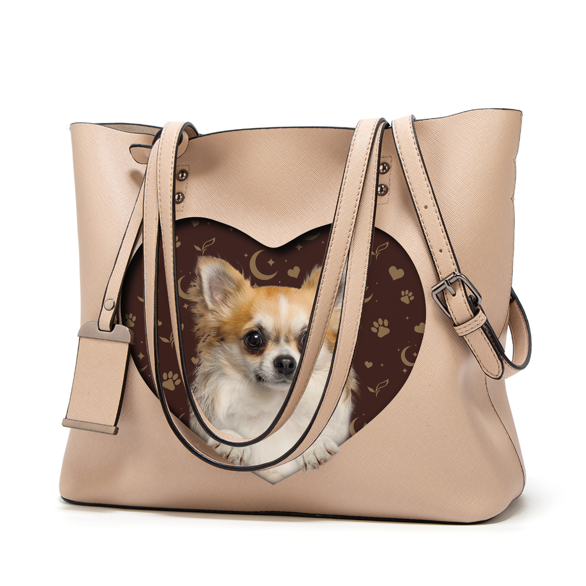 I Know I'm Cute - Chihuahua Glamour Handbag V4 - 5