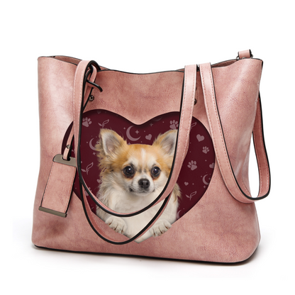 I Know I'm Cute - Chihuahua Glamour Handbag V4 - 7