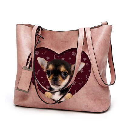I Know I'm Cute - Chihuahua Glamour Handbag V5 - 7