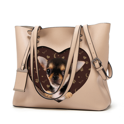 I Know I'm Cute - Chihuahua Glamour Handbag V5 - 5