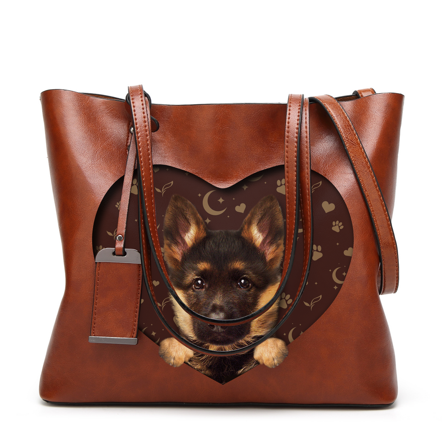 Ich weiß, ich bin süß – Deutscher Schäferhund Glamour Handtasche V1