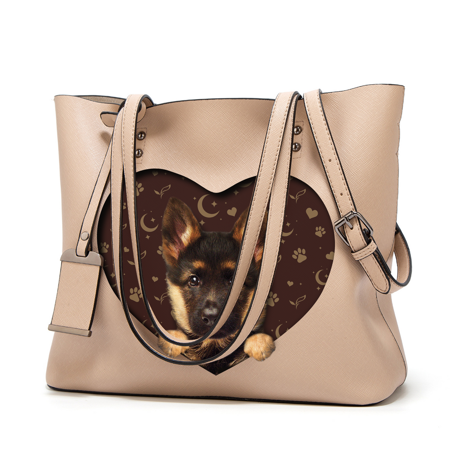 I Know I'm Cute - German Shepherd Glamour Handbag V1