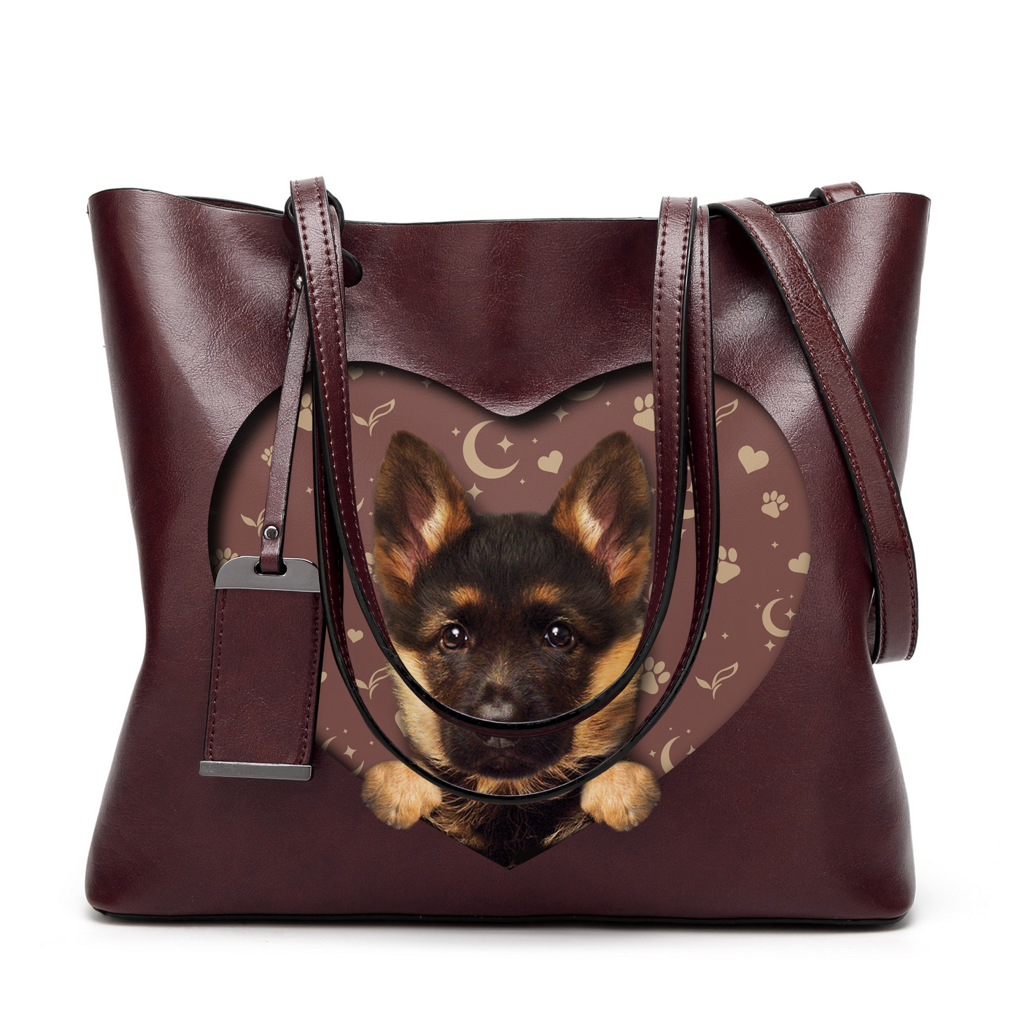 Ich weiß, ich bin süß – Deutscher Schäferhund Glamour Handtasche V1