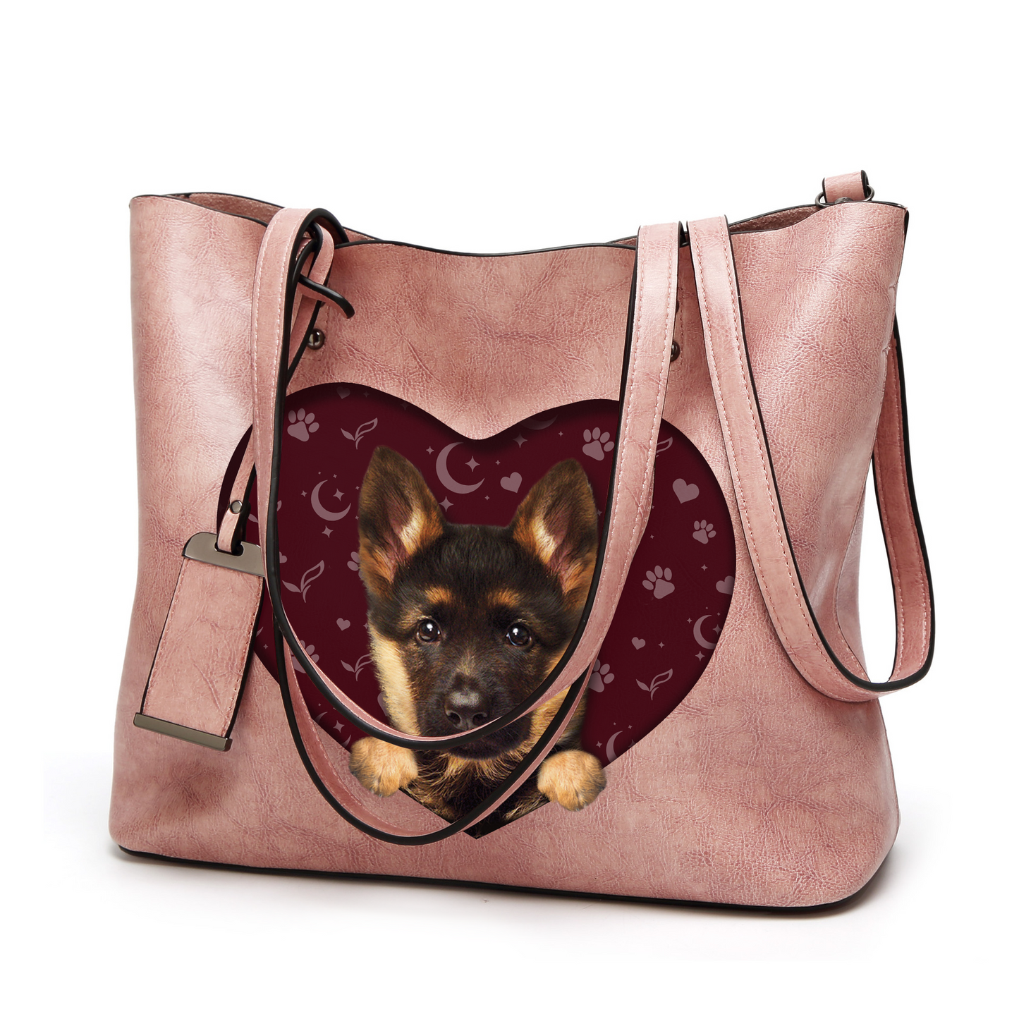Ich weiß, ich bin süß – Deutscher Schäferhund Glamour Handtasche V1