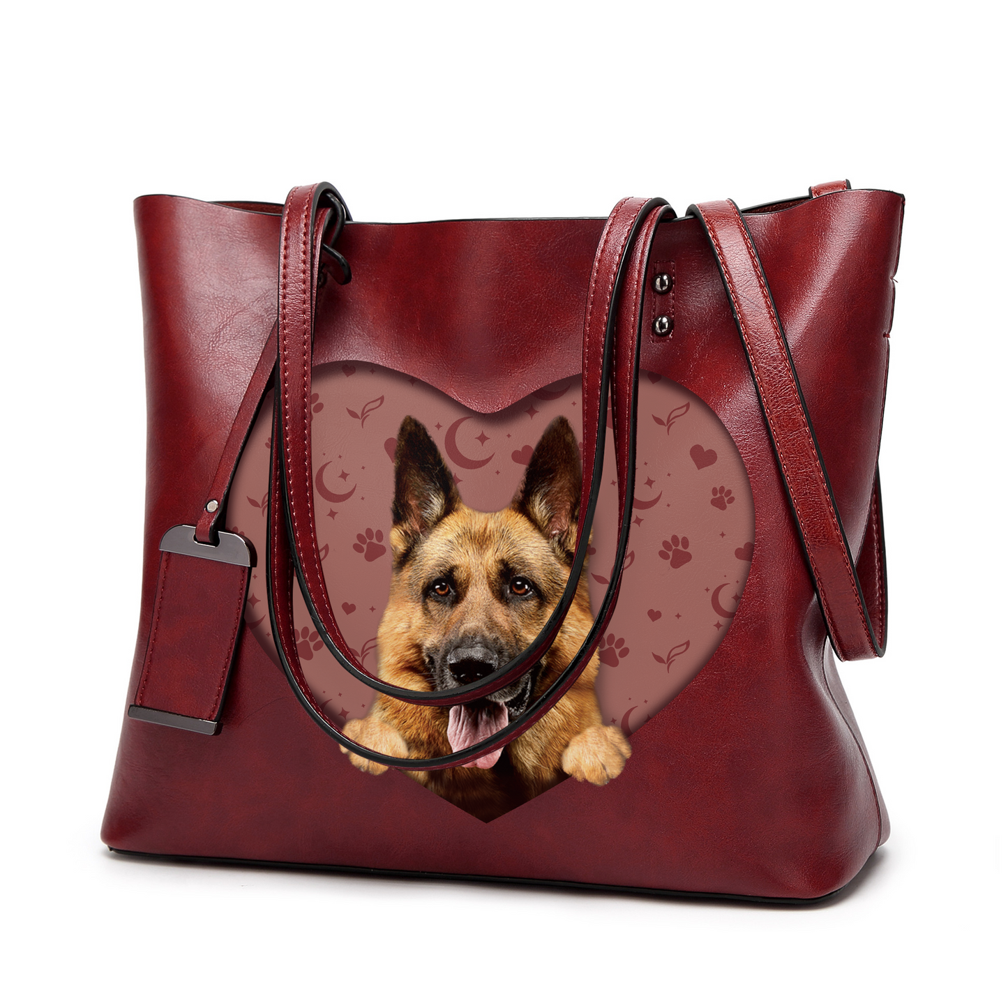 Ich weiß, ich bin süß – Deutscher Schäferhund Glamour Handtasche V2