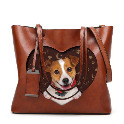I Know I'm Cute - Jack Russell Terrier Glamour Handbag V1