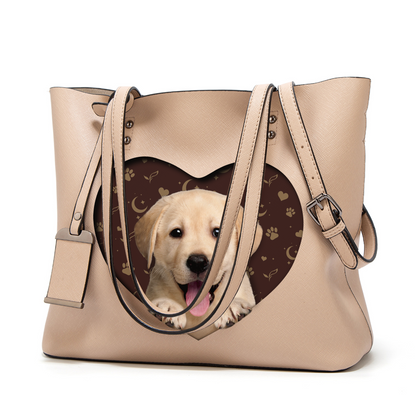 Ich weiß, ich bin süß – Labrador Glamour Handtasche V1