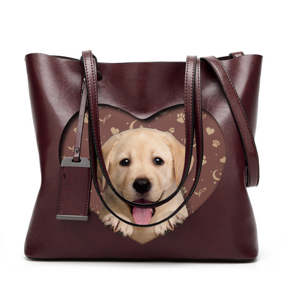 Ich weiß, ich bin süß – Labrador Glamour Handtasche V1