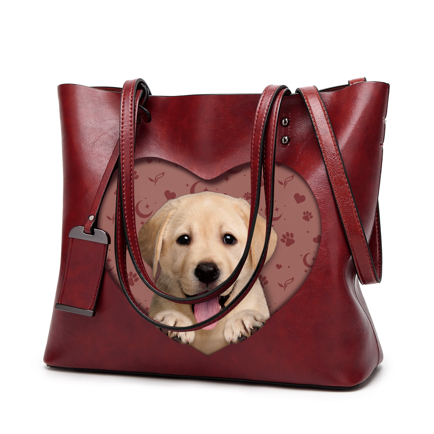 Ich weiß, ich bin süß – Labrador Glamour Handtasche V1