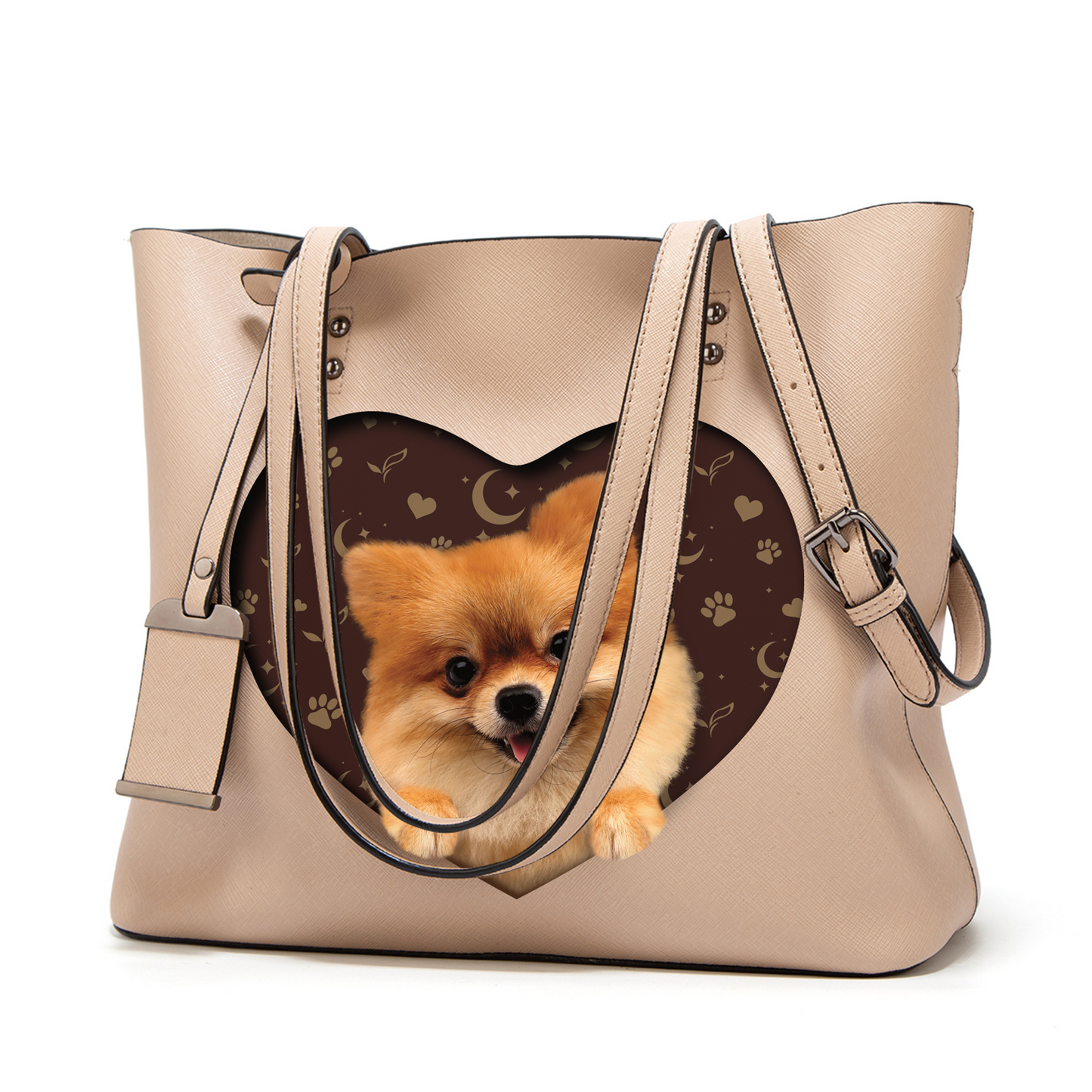 Ich weiß, ich bin süß – Pomeranian Glamour Handtasche V1