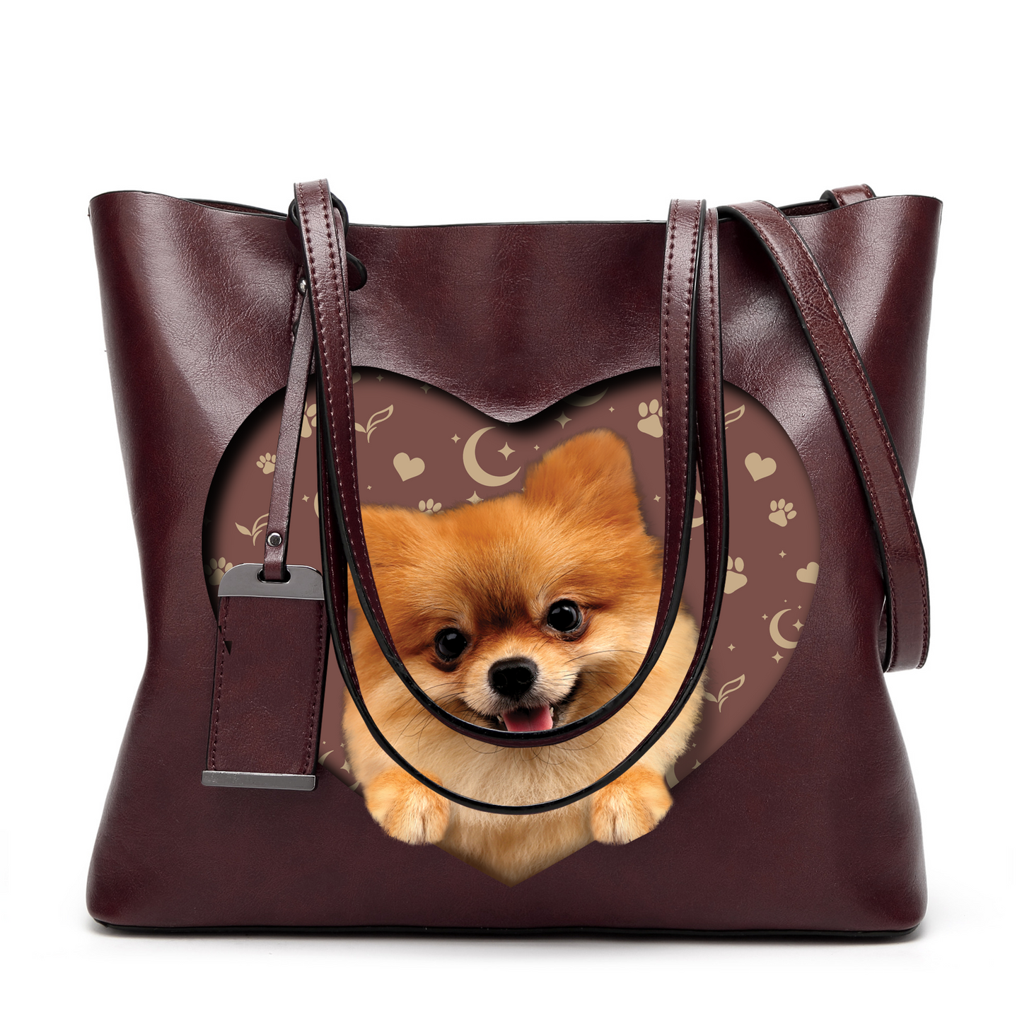 Ich weiß, ich bin süß – Pomeranian Glamour Handtasche V1