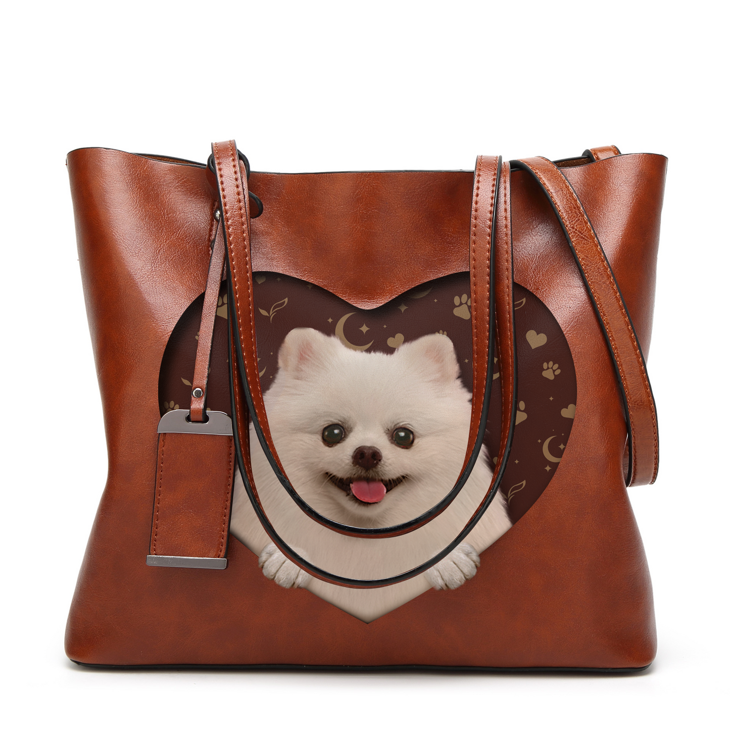 Ich weiß, ich bin süß – Pomeranian Glamour Handtasche V2