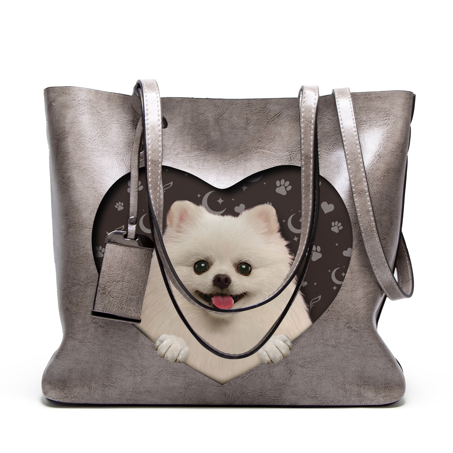 Ich weiß, ich bin süß – Pomeranian Glamour Handtasche V2