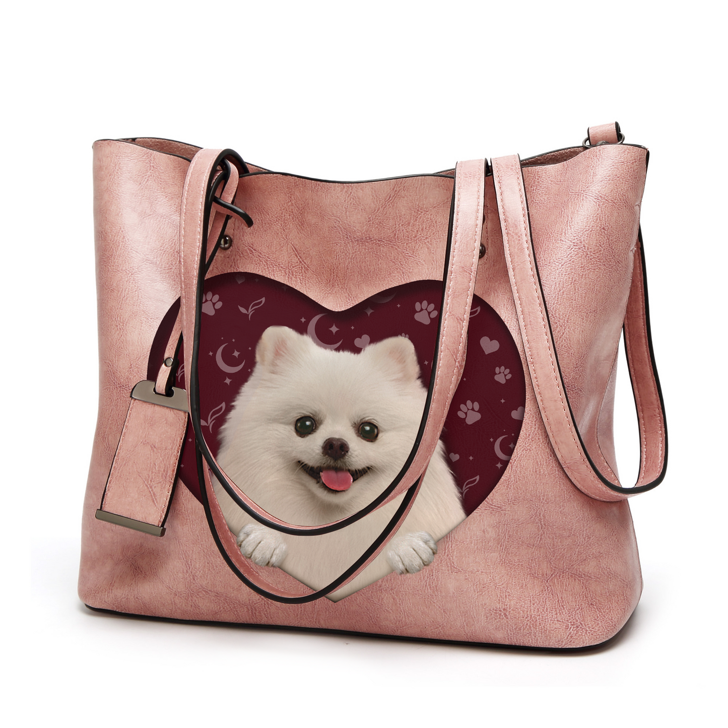 Ich weiß, ich bin süß – Pomeranian Glamour Handtasche V2