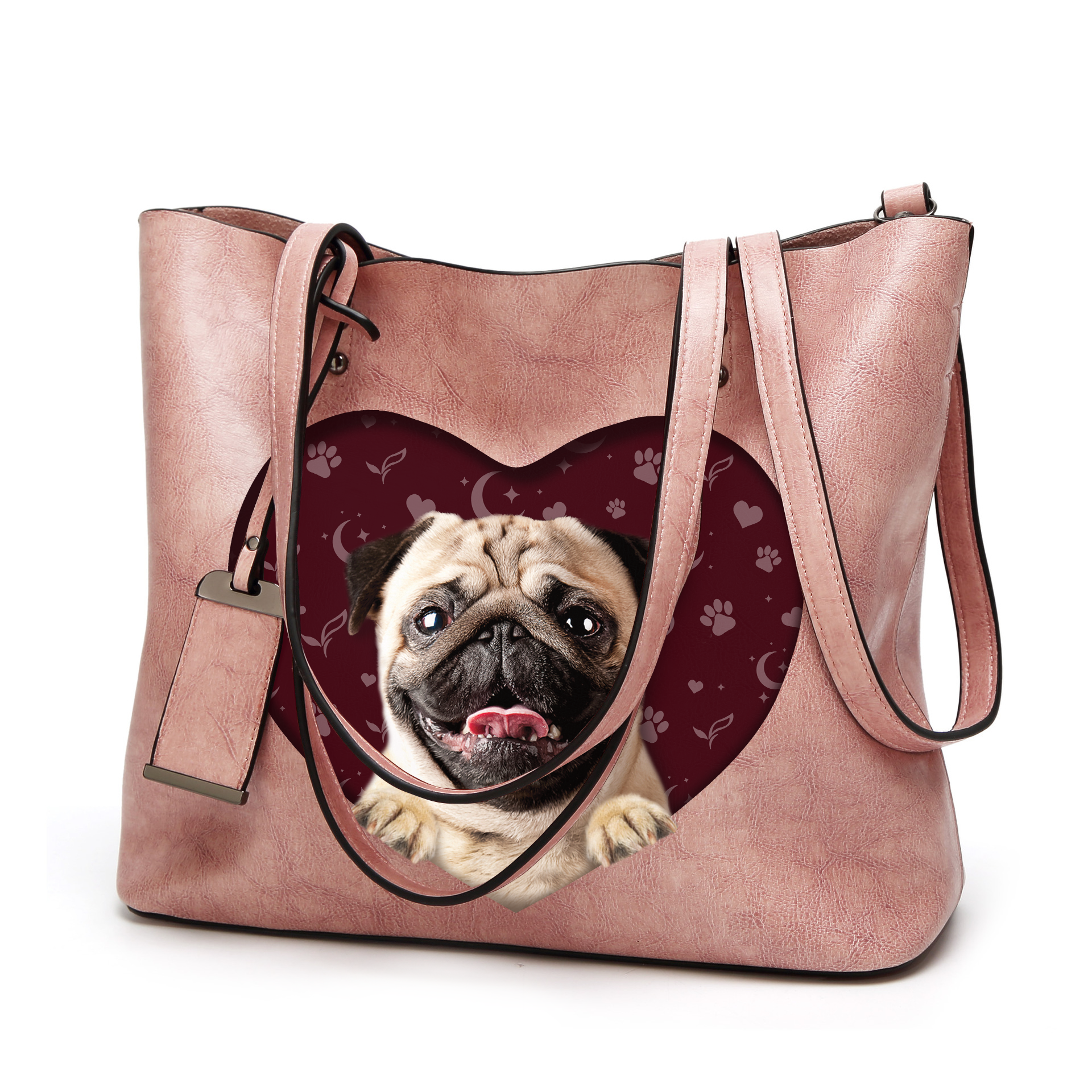 I Know I'm Cute - Pug Glamour Handbag V1 - 8