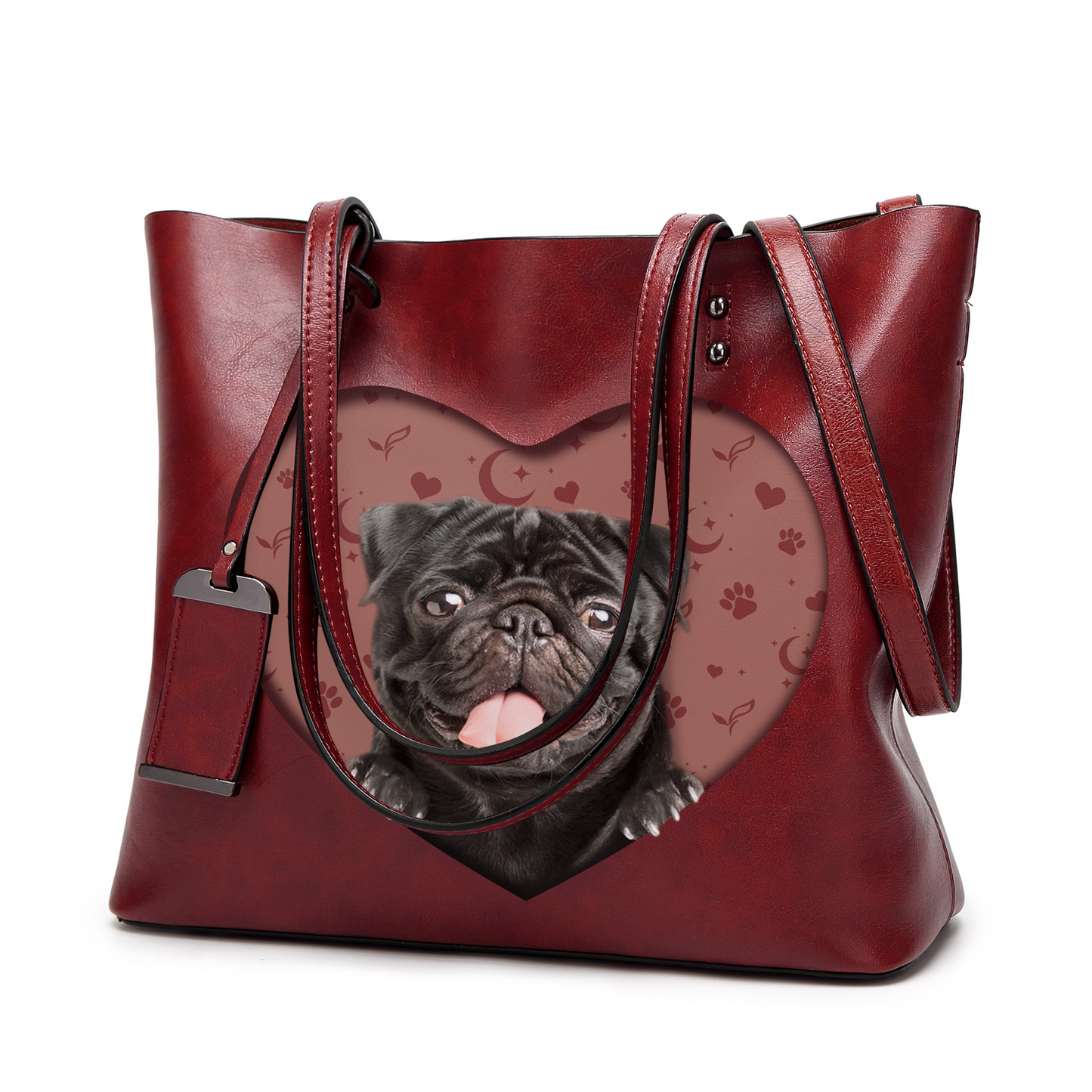 I Know I'm Cute - Pug Glamour Handbag V2 - 7